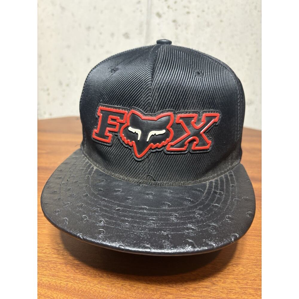 Vintage 90s Fox Racing Hat Motocross Snapback Y2K Moto Material Same As Pants
